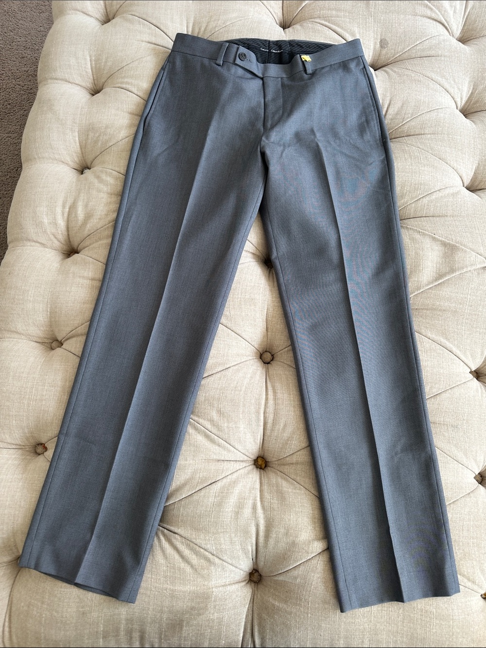 Calvin Klein Gray Men's Dress Pants - Straight Leg
